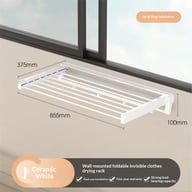 Wall-Mounted Folding Clothes Drying Rack | Space-Saving Design — view 8