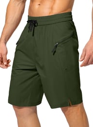 Men's Quick Dry Beach Shorts with Pockets | Drawstring Swim Trunks — view 6