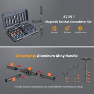 42-in-1 Magnetic Screwdriver Set | Professional Ratchet Tool Kit — view 7