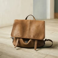 Vegetable-Tanned Leather Messenger Backpack | Convertible Design — view 7