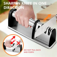 Non-slip Kitchen Knife Sharpener, Ergonomic Handle, Safe And Fast Knife Sharpening Tool, Suitable For Home And Restaurant Use. — view 20