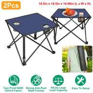 Foldable Camping Table with Cup Holders | Portable Picnic Desk — view 8