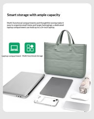 Stylish Lightweight Women's Computer Bag | Large Capacity Tote Storage — view 19