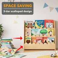 Solid Wood Children's Floor Picture Book Bookshelf | Home & Kitchen Storage — view 13