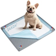Waterproof silicone puppy pad protecting hardwood floor from accidents