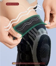 Upgraded Knob-Style Sports Knee Brace Outdoor Running Shock-Absorbing Adjustable Silicone Knee Protector — view 4