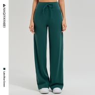 High-Waisted Wide-Leg Workout Pants | Elastic Fitness Wear Canada — view 7