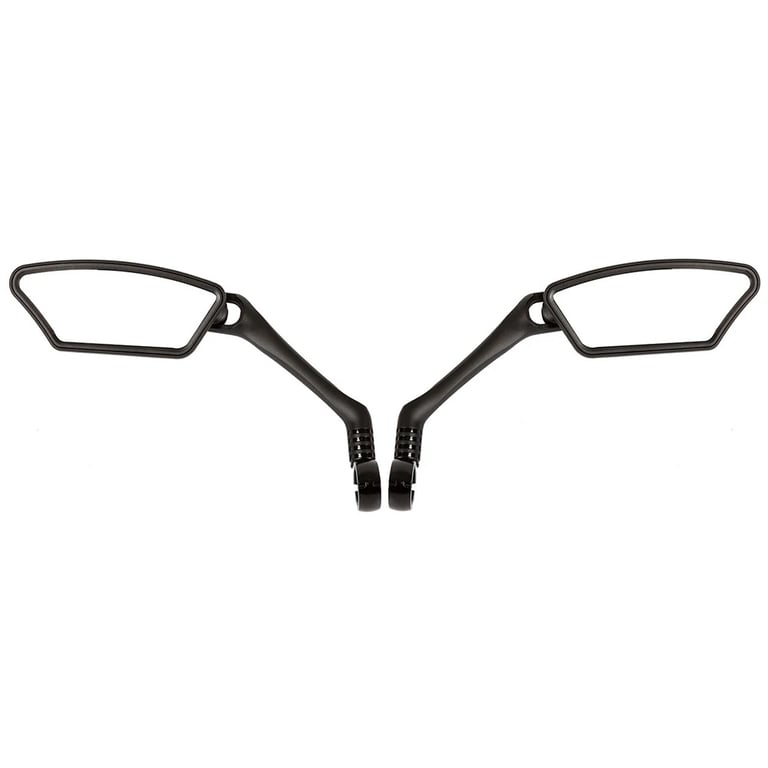 Bicycle with two rearview mirrors attached to handlebars front view