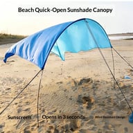 Beach Canopy Amazon Sourced Portable Quick Setup — view 4