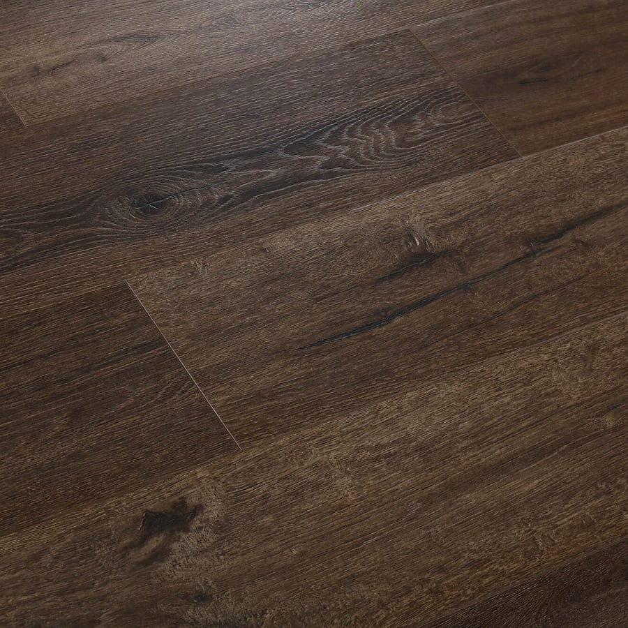 12mm 1.897sqm Brown Oak Standard Laminate Flooring 150 - Standard Laminate 12mm