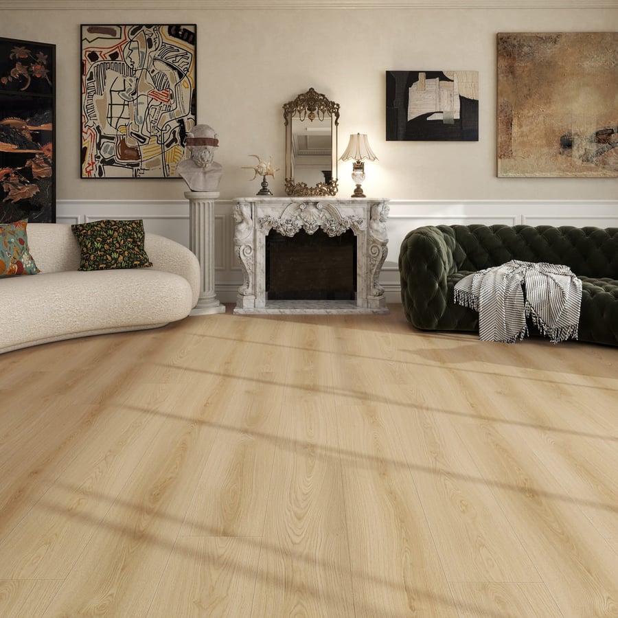 219 - non repeted pattern in 7.3 sqm - 10+2mm Waterproof Laminate Flooring IXPE underlay attached - 1.814 sqm / carton