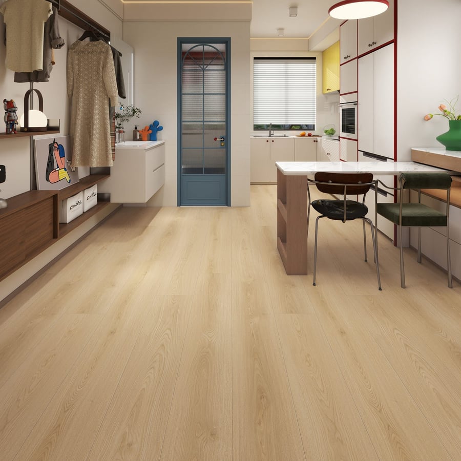 220 - non repeted pattern in 7.3 sqm - 10+2mm Waterproof Laminate Flooring IXPE underlay attached - 1.814 sqm / carton