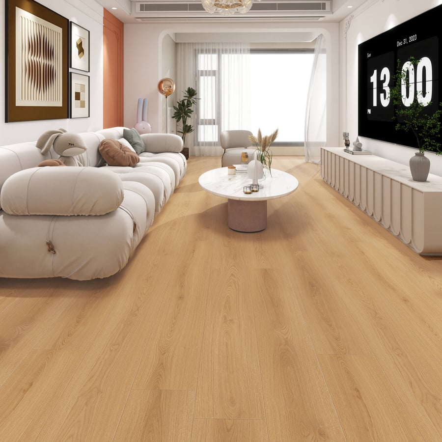 221 - non repeted pattern in 7.3 sqm - 10+2mm Waterproof Laminate Flooring IXPE underlay attached - 1.814 sqm / carton