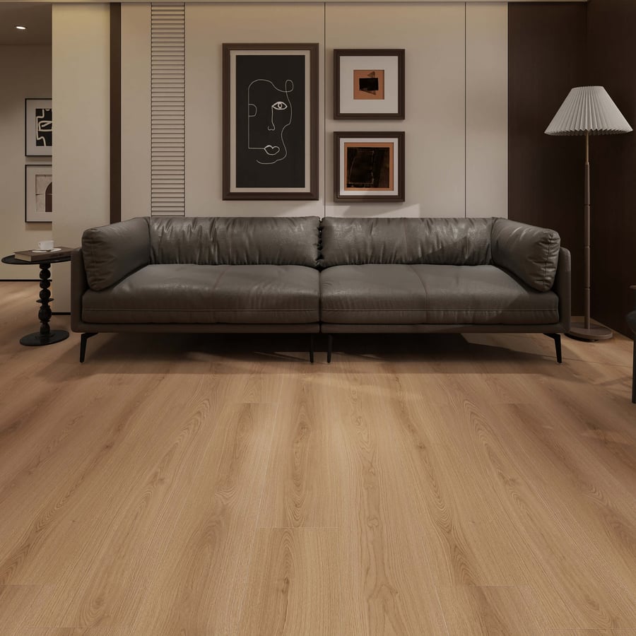 222 - non repeted pattern in 7.3 sqm - 10+2mm Waterproof Laminate Flooring IXPE underlay attached - 1.814 sqm / carton