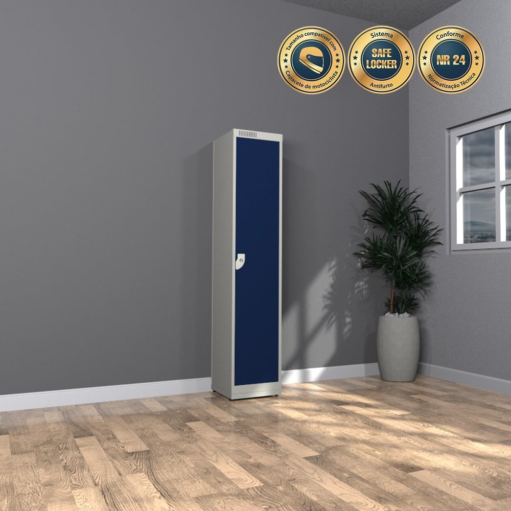 Armário de Aço Guarda-Volumes com Capacete
