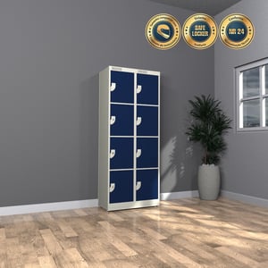 08 Portas – Armário de Aço Guarda-Volumes – Compatível com Capacete