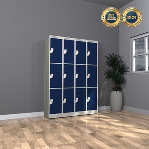 12 Portas – Armário de Aço para Vestiário