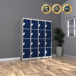 16 Portas – Armários de Aço Guarda Volumes – Compatível com Capacete