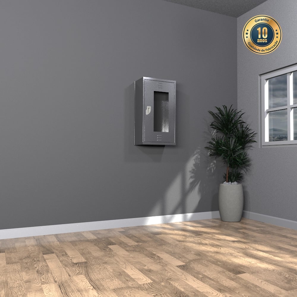 Abrigo para Extintor em Aço Inox