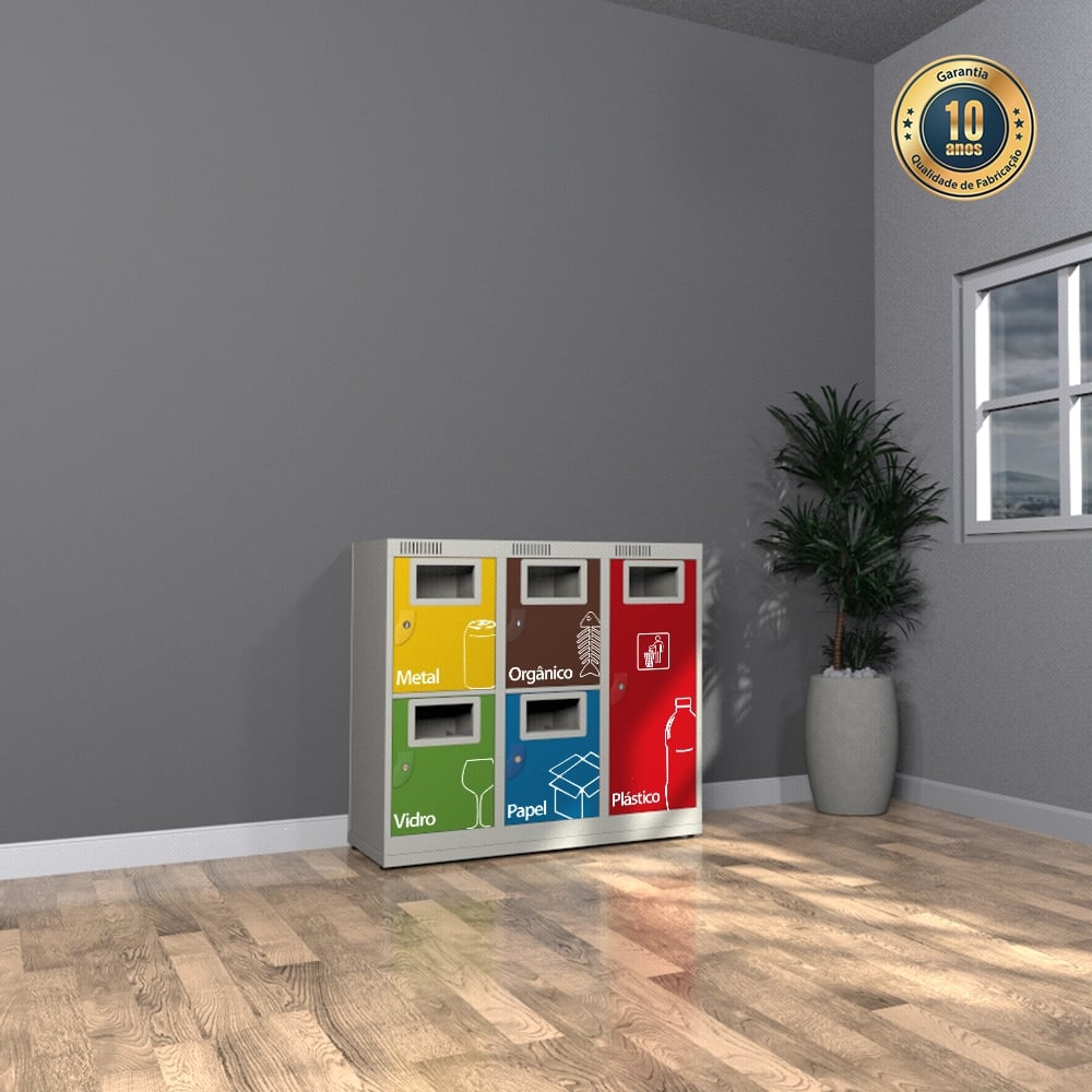 lixeira coleta seletiva mini nilko