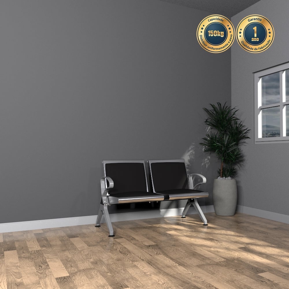 Longarina 2 lugares estofada