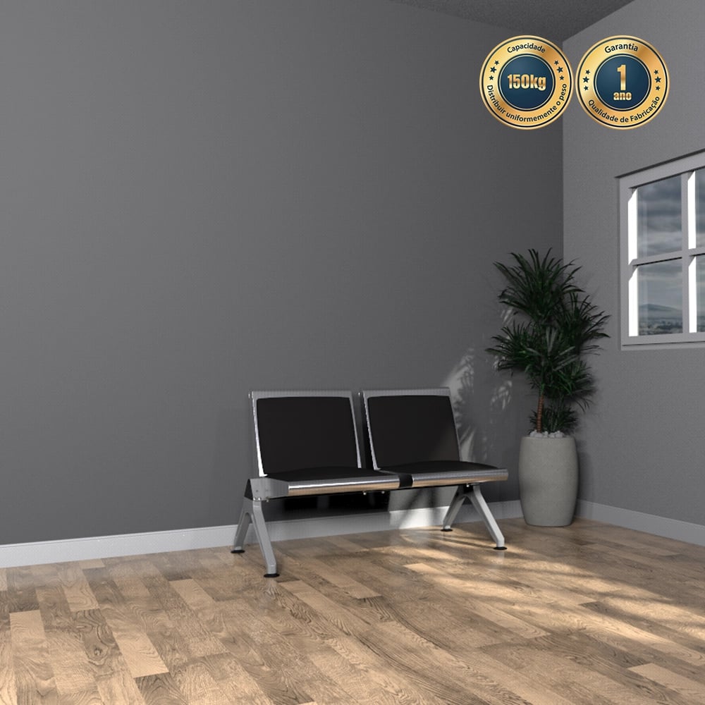 Longarina Estofada com 2 lugares