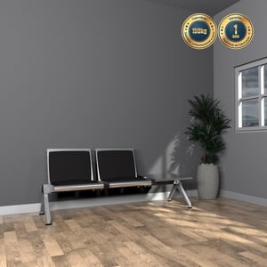 Longarina Estofada com Mesa – 2 lugares