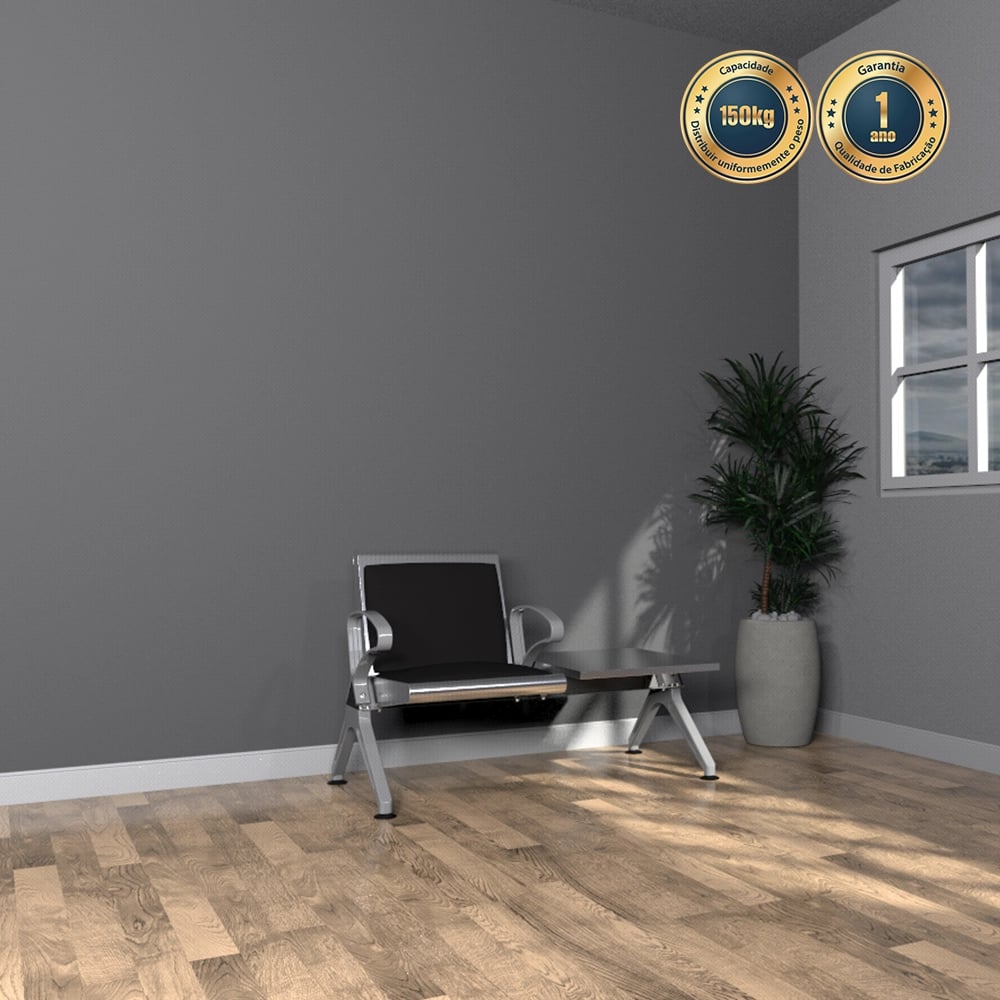 Longarina Estofada com Mesa 1 Lugar