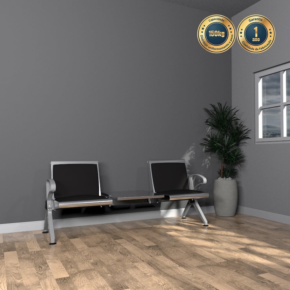 Longarina com Estofado 2 lugares