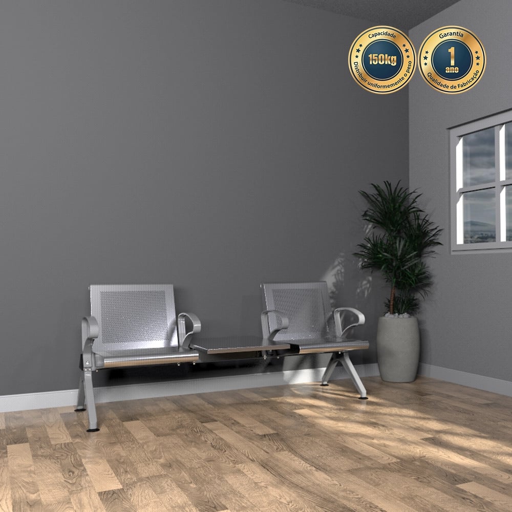 longarina 2 lugares com mesa