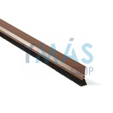 BURLETE SUELO DESNIVELADO MARRON C/CEPILLO 100CM