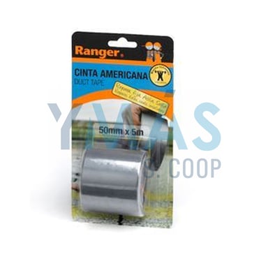 CINTA AMERICANA RANGER 5MX50MM PLATA