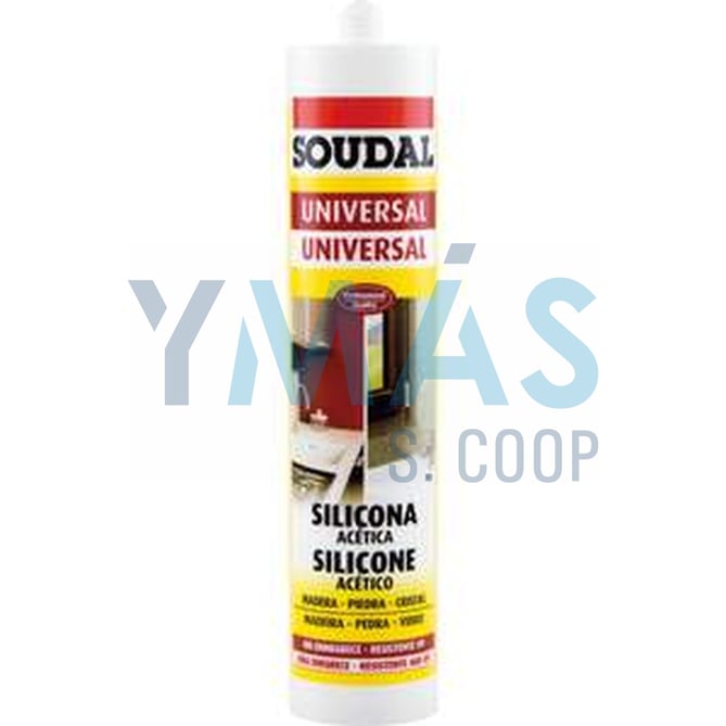 SILICONA BLANCA UNIVERSAL 280ML SOUDAL