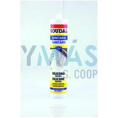 SILICONA BLANCA SANITARIA 300ML SOUDAL