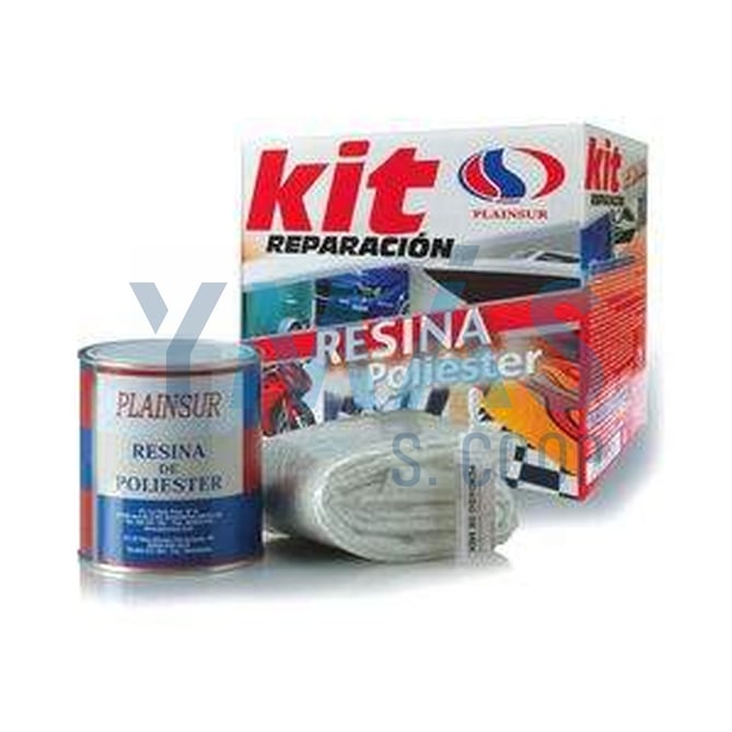 KIT REPARACION N.1 C/FIBRA (RESINA+FIBRA+CATALIZ.)