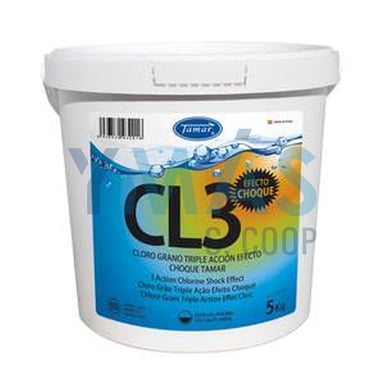 CLORO CHOQUE 3 ACCIONES GRANO 5KG