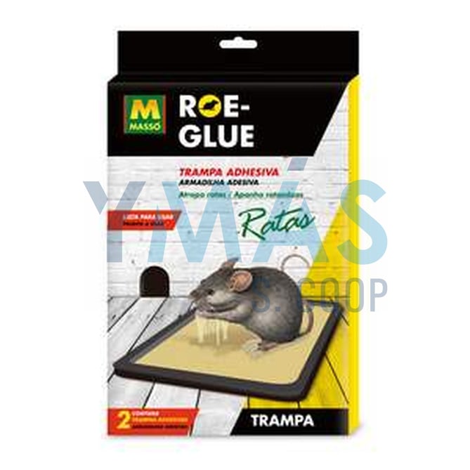 TRAMPA ADHESIVA RATAS ROE-GLUE (2UDS)