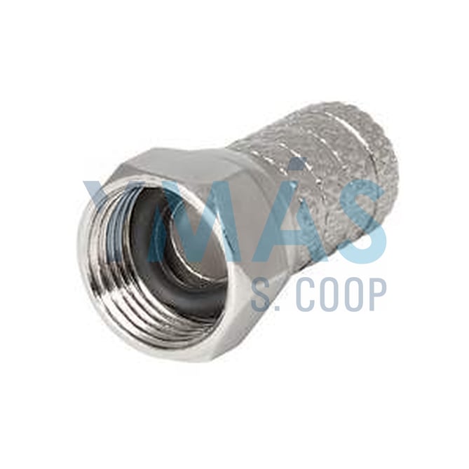 CONECTOR F DOBLE HEMBRA C/TUERCA 7MM