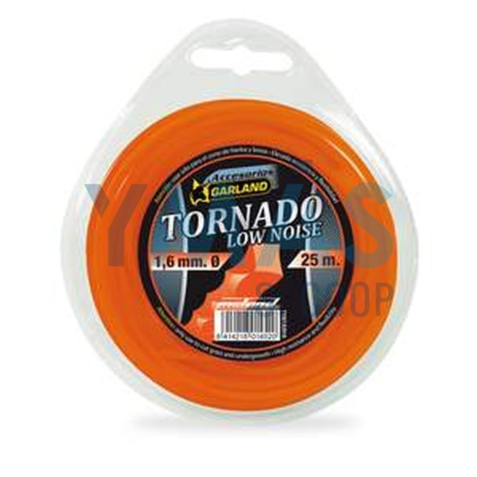 ROLLO HILO NYLON TORNADO 25MX4MM ESPIRAL
