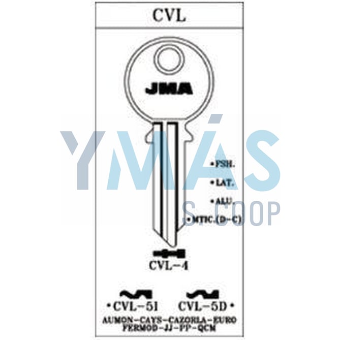 LLAVE ALUMINIO CVL-5D-AS
