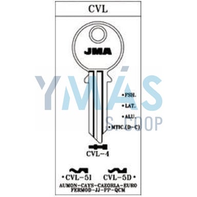 LLAVE ALUMINIO CVL-5I-AS