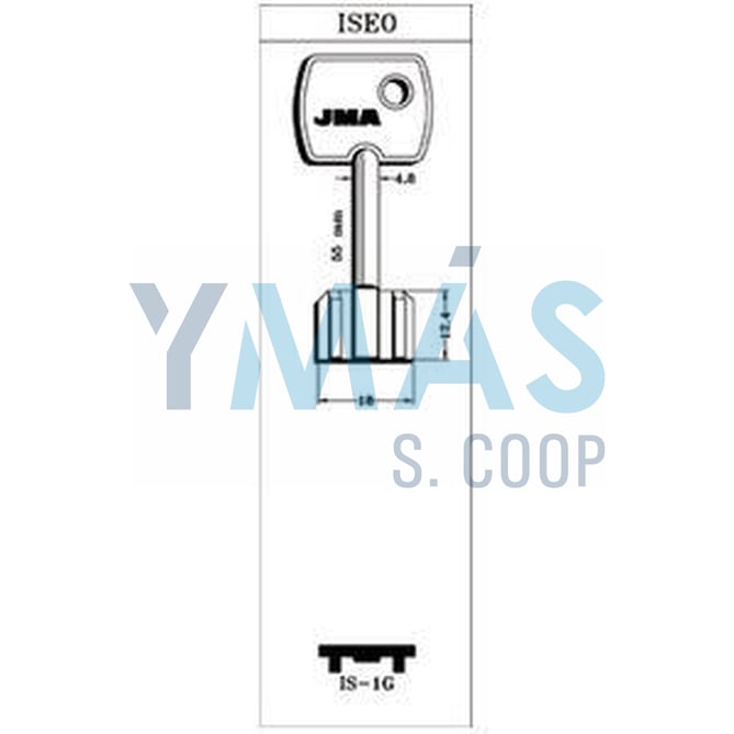 LLAVE IS-1G GORJA LATON