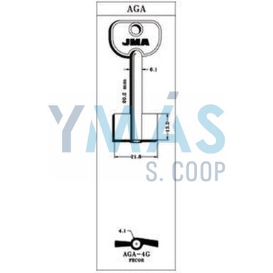 LLAVE AGA-4G