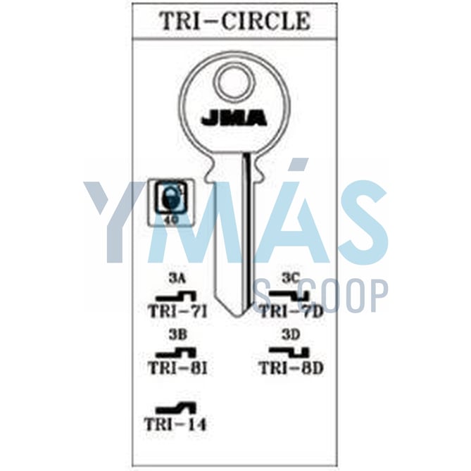 LLAVE TRI-8D