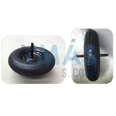 RUEDA NEUMATICA C/EJE LLANTA METAL.350/8