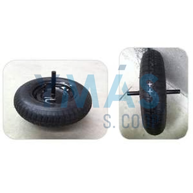 RUEDA NEUMATICA C/EJE LLANTA METAL.350/8