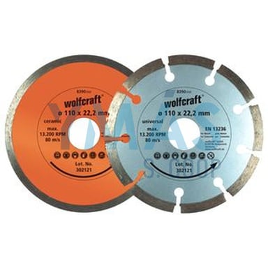 SET 2 DISCOS DIAMANTADOS 100X22,23 MM