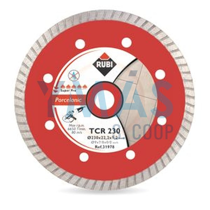 DISCO PORCELANICO TURBO TCR 230 SUPERPRO DIAMANTE
