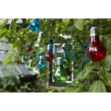 GUIRNALDA 10 LAMPARAS COLORES LED