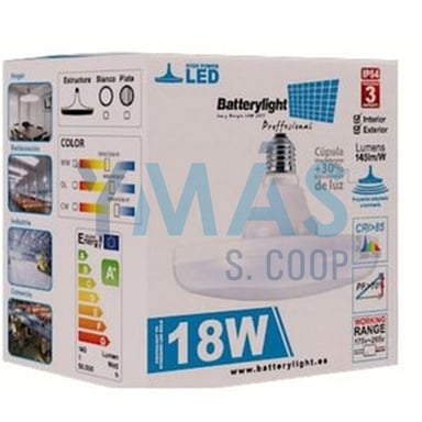 LAMPARA LED REFLECTORA UFO 18W 6500K